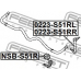 NSB-S51R FEBEST Опора, стабилизатор