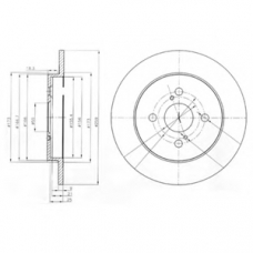 BG4055 DELPHI Тормозной диск