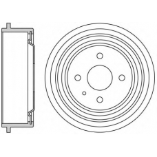 VBD615 MOTAQUIP Тормозной барабан