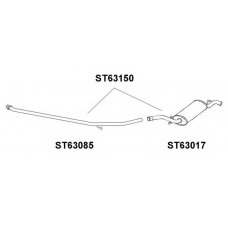 ST63150 VENEPORTE Глушитель выхлопных газов конечный