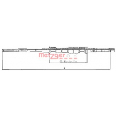 10.748 METZGER Трос, стояночная тормозная система