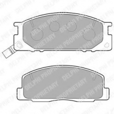 LP1758 DELPHI Комплект тормозных колодок, дисковый тормоз