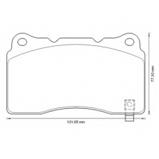 573347B BENDIX Комплект тормозных колодок, дисковый тормоз