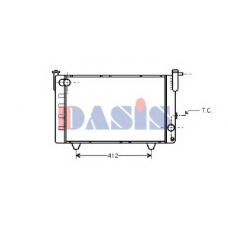 161020N AKS DASIS Радиатор, охлаждение двигателя