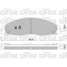 822-698-0 CIFAM Комплект тормозных колодок, дисковый тормоз