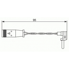 WI0590 BREMSI Сигнализатор, износ тормозных колодок