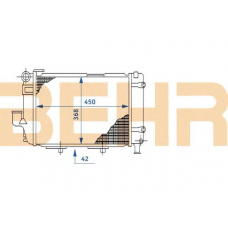 2108448 BEHR Radiator