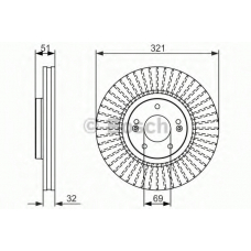 0 986 479 692 BOSCH Тормозной диск