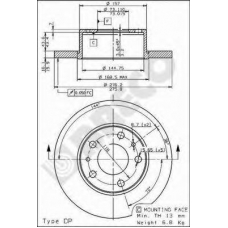 BS 7581 BRECO Тормозной диск