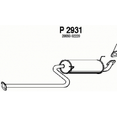 P2931 FENNO Глушитель выхлопных газов конечный