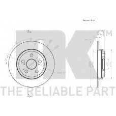 3145133 NK Тормозной диск