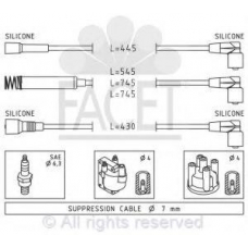 4.8530 FACET Ккомплект проводов зажигания