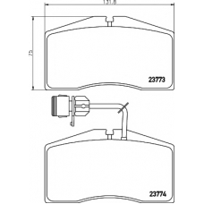 8DB 355 018-491 HELLA PAGID Комплект тормозных колодок, дисковый тормоз