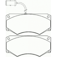 P A6 005 BREMBO Комплект тормозных колодок, дисковый тормоз