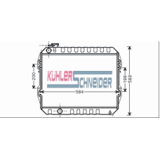 3201531 KUHLER SCHNEIDER Радиатор, охлаждение двигател