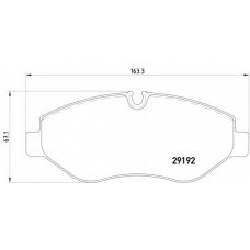 MDB2803 DON Комплект тормозных колодок, дисковый тормоз