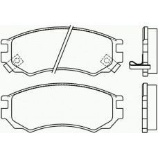 P 56 055 BREMBO Комплект тормозных колодок, дисковый тормоз