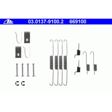 03.0137-9100.2 ATE Комплектующие, тормозная колодка