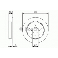 0 986 479 047 BOSCH Тормозной диск