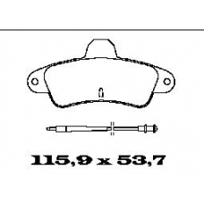 BL1350A4 FTE Колодки тормозные