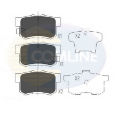 CBP36049 COMLINE Комплект тормозных колодок, дисковый тормоз