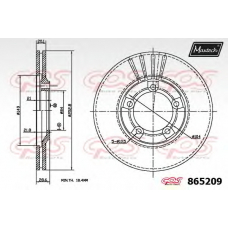 865209.0000 MAXTECH Тормозной диск