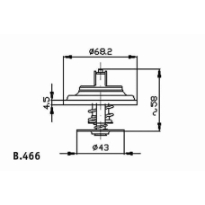 B.466.71 BEHR Термостат, охлаждающая жидкость