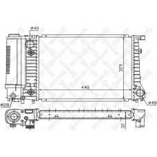 10-25565-SX STELLOX Радиатор, охлаждение двигателя