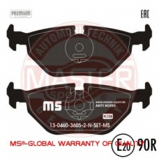 13046036052N-SET-MS MASTER-SPORT Комплект тормозных колодок, дисковый тормоз