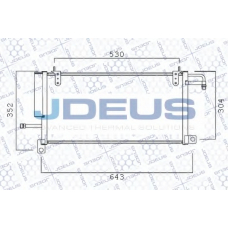 725B08 JDEUS Конденсатор, кондиционер