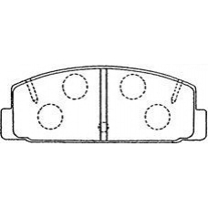 E2N033 AISIN Комплект тормозных колодок, дисковый тормоз