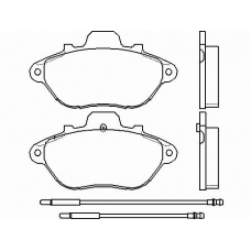 P 61 036 BREMBO Комплект тормозных колодок, дисковый тормоз