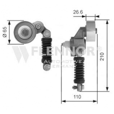 FS99491 FLENNOR Натяжной ролик, поликлиновой  ремень