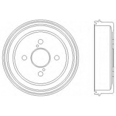 61256 PAGID Тормозной барабан