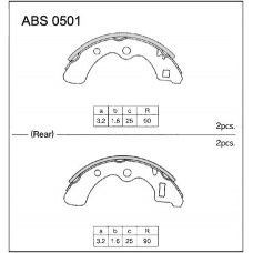 ABS0501 Allied Nippon Колодки барабанные