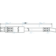 HOS3351 APEC Тормозной шланг