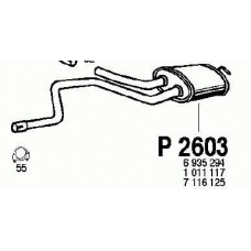 P2603 FENNO Глушитель выхлопных газов конечный