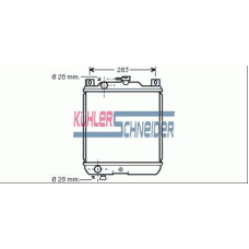 2202201 KUHLER SCHNEIDER Радиатор, охлаждение двигател