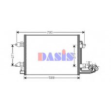 042011N AKS DASIS Конденсатор, кондиционер