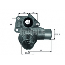 TI 74 85D BEHR Термостат, охлаждающая жидкость