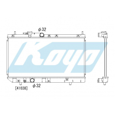 PA070366 KOYO P-tank corrugate-fin ass'y