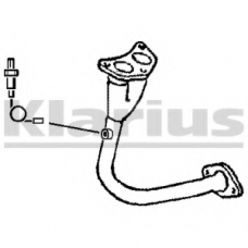 301007 KLARIUS Труба выхлопного газа