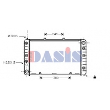 170020N AKS DASIS Радиатор, охлаждение двигателя