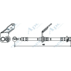 HOS3550 APEC Тормозной шланг