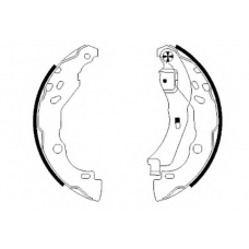 8DB 355 002-641 HELLA Комплект тормозных колодок