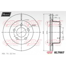 817007.6060 MAXTECH Тормозной диск