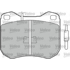 598178 VALEO Комплект тормозных колодок, дисковый тормоз