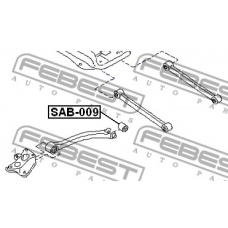 SAB-009 FEBEST Подвеска, рычаг независимой подвески колеса