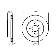 0 986 478 984 BOSCH Тормозной диск