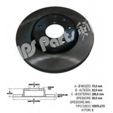 IBT-1W12 IPS Parts Тормозной диск